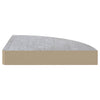 Seinäkulmahyllyt 2 kpl betoninharmaa 25x25x3,8 cm MDF