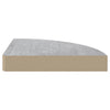 Seinäkulmahyllyt 4 kpl betoninharmaa 25x25x3,8 cm MDF