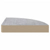 Seinäkulmahyllyt 2 kpl betoninharmaa 35x35x3,8 cm MDF