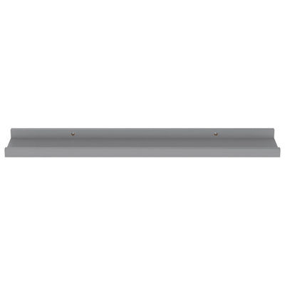 Seinähyllyt 4 kpl harmaa 60x9x3 cm