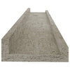 Betoninharmaa seinähyllyt Depe 60x9x3cm (2 kpl)