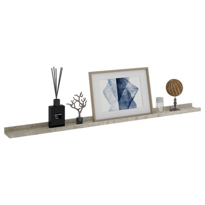 Seinähyllyt 2 kpl betoninharmaa 115x9x3 cm