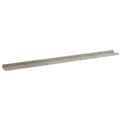 Seinähyllyt 2 kpl betoninharmaa 115x9x3 cm