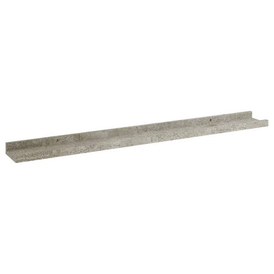 Seinähyllyt 4 kpl betoninharmaa 80x9x3 cm