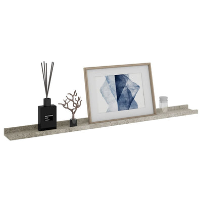 Seinähyllyt 4 kpl betoninharmaa100x9x3 cm