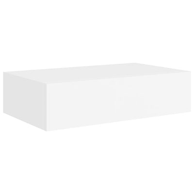 Seinälaatikkohylly valkoinen 40x23,5x10 cm MDF