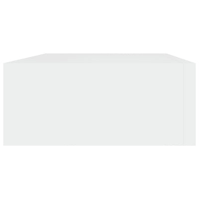 Laatikkohyllyt seinälle 2 kpl valkoinen 40x23,5x10 cm MDF