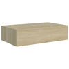 Seinälaatikkohyllyt 2 kpl tammi 40x23,5x10 cm MDF