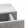 Betoninharmaa seinälaatikkohylly Czank 40x23,5x10cm (mdf)