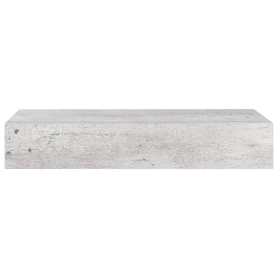 Seinälaatikkohylly betoninharmaa 60x23,5x10 cm MDF