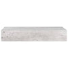 Seinälaatikkohyllyt 2 kpl betoninharmaa 60x23,5x10 cm MDF