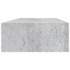 Seinälaatikkohyllyt 2 kpl betoninharmaa 60x23,5x10 cm MDF