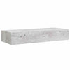 Betoninharmaa seinälaatikkohyllyt Czank 60x23,5x10cm (2 kpl mdf)