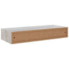 Seinälaatikkohyllyt 2 kpl betoninharmaa 60x23,5x10 cm MDF