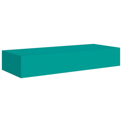 Seinälaatikkohylly sininen 60x23,5x10 cm MDF