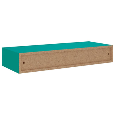 Seinälaatikkohylly sininen 60x23,5x10 cm MDF