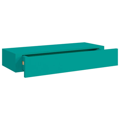 Seinälaatikkohylly sininen 60x23,5x10 cm MDF
