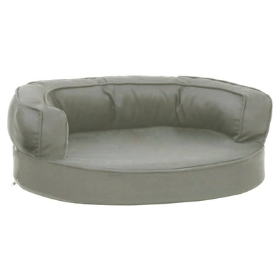 Ergonominen koiransängyn patja 60x42 cm pellavatyyli harmaa