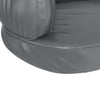 Ergonominen vaahtomuovi koiransänky harmaa 60x42 cm keinonahka