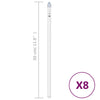 Meteorivalot 8 kpl 30 cm 192 x LED kylmä valkoinen sisä/ulko