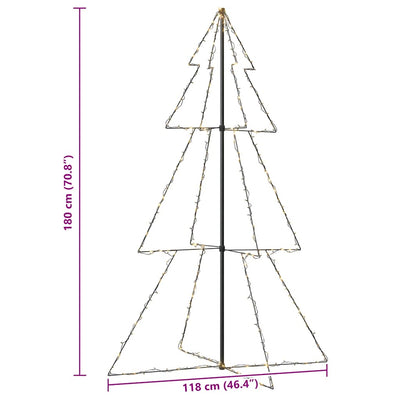 Kartiojoulukuusi Ianus 118x180cm (240 led-valoa sisä-/ulkokäyttöön)
