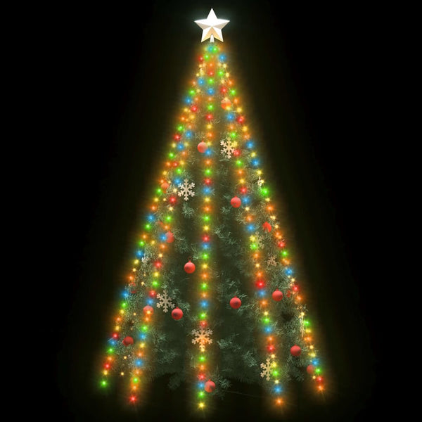Värikäs joulukuusen valoverkko Emerencia 400cm (400 led-valoa)