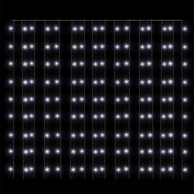 Kylmä valkoinen led-valonauhaverho keijuvalot Ignazio 3x3 m (300 lediä)