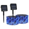 Sininen aurinkoenergia keijuvalot Rainard 2x200 LED (2 kpl sisä/ulko)