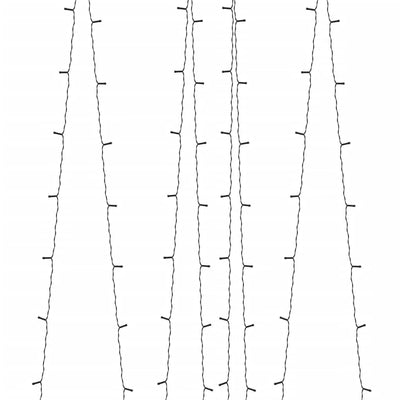 Aurinkoenergia keijuvalot 5kpl 5x200 LED lämmin valk. sisä/ulko