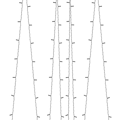 Aurinkoenergia keijuvalot 5kpl 5x200 LED kylmä valk. sisä/ulko