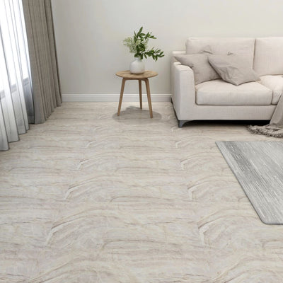 Beige itsekiinnittyvät lattialankut Pelopida 1,86 m² (20 kpl pvc)