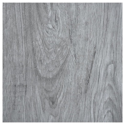 Vaaleanharmaa itsekiinnittyvä lattialankku Pelopida 1,86 m² (20 kpl pvc)