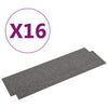 Tekstiililaatat 16 kpl 4 m² 25x100 cm harmaa