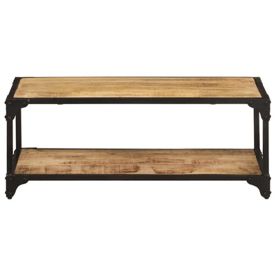 Sohvapöytä 90x45x35 cm karkea mangopuu