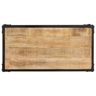 Sohvapöytä 90x45x35 cm karkea mangopuu
