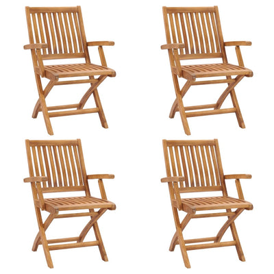 Kokoontaitettavat puutarhatuolit Lolita (4 kpl tiikki)