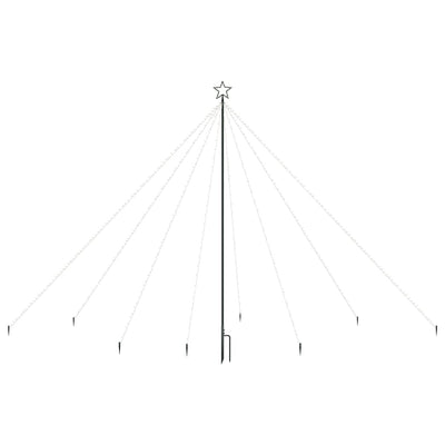Joulukuusen valot sisä-/ulkokäyttöön 576 x LED sininen 3,6m