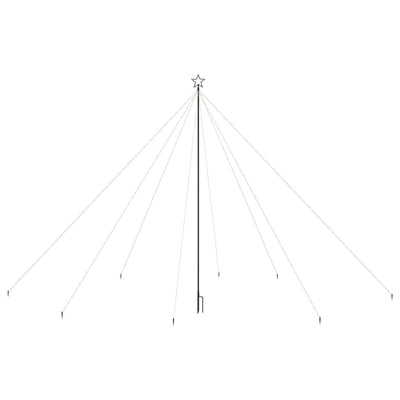 Joulukuusen valot sisä-/ulkokäyttöön 800 x LED kylmä valk. 5 m