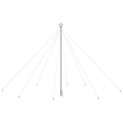 Joulukuusen valot sisä-/ulkokäyttöön 800 x LED värikäs 5 m