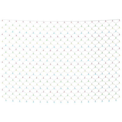 Värikäs jouluvaloverkko Ghiulan 3x3 m (306 led-valoa ulos/sisälle)