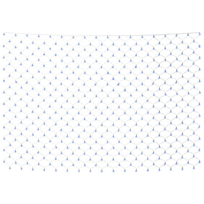 Sininen jouluvaloverkko Ghiulan 4x4 m (544 led-valoa ulos/sisälle)