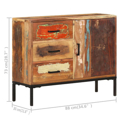 Senkki 88x30x73 cm kierrätetty täyspuu