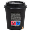 Paperikahvikupit kansilla 200 ml 500 kpl musta