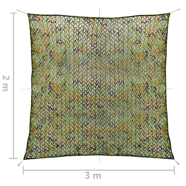 Naamiointiverkko säilytyslaukulla 2x3 m vihreä