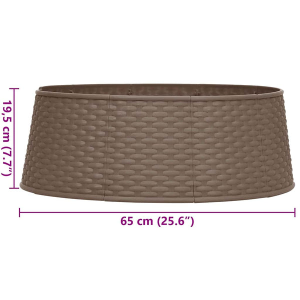Joulukuusen helma ruskea Ø65x19,5 cm