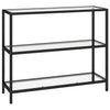 Hylly läpinäkyvä 100x36x90 cm karkaistu lasi