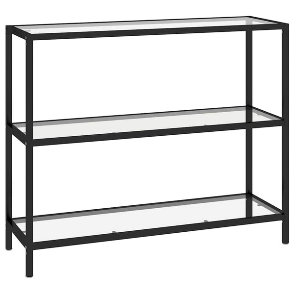 Hylly läpinäkyvä 100x36x90 cm karkaistu lasi