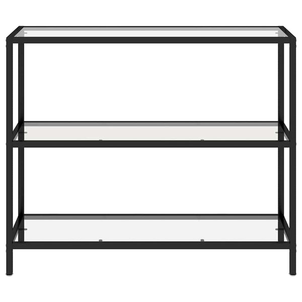 Hylly läpinäkyvä 100x36x90 cm karkaistu lasi