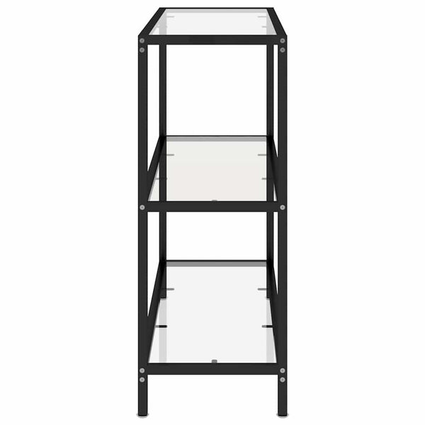 Hylly läpinäkyvä 100x36x90 cm karkaistu lasi