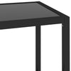 Hylly musta ja läpinäkyvä 100x36x168 cm karkaistu lasi
